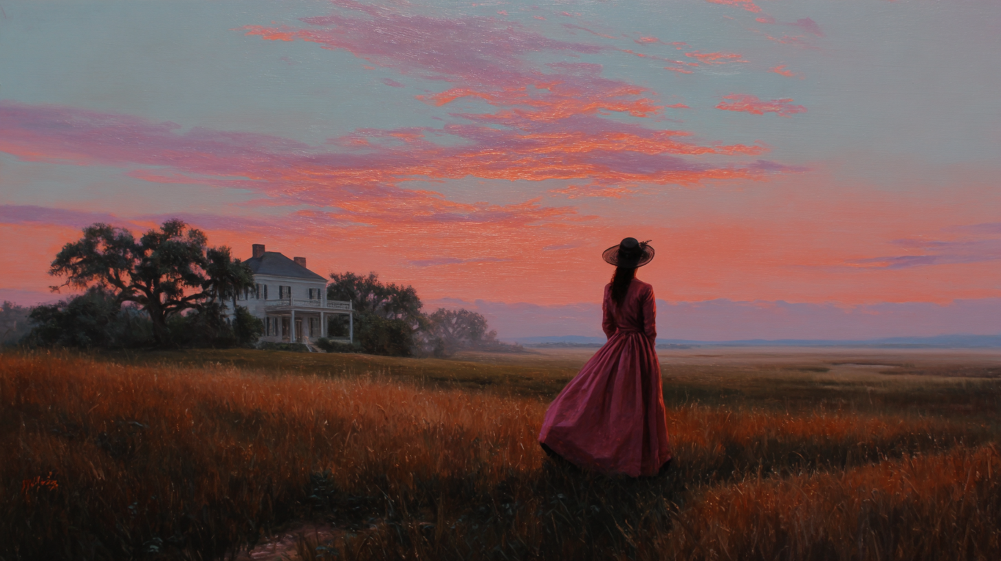 Gone with the Wind imagery exemplifying the Moonlight and Magnolias aesthetic